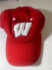 Wisconson Badgers Hat Kid Red White Pre-Owned HT22 53