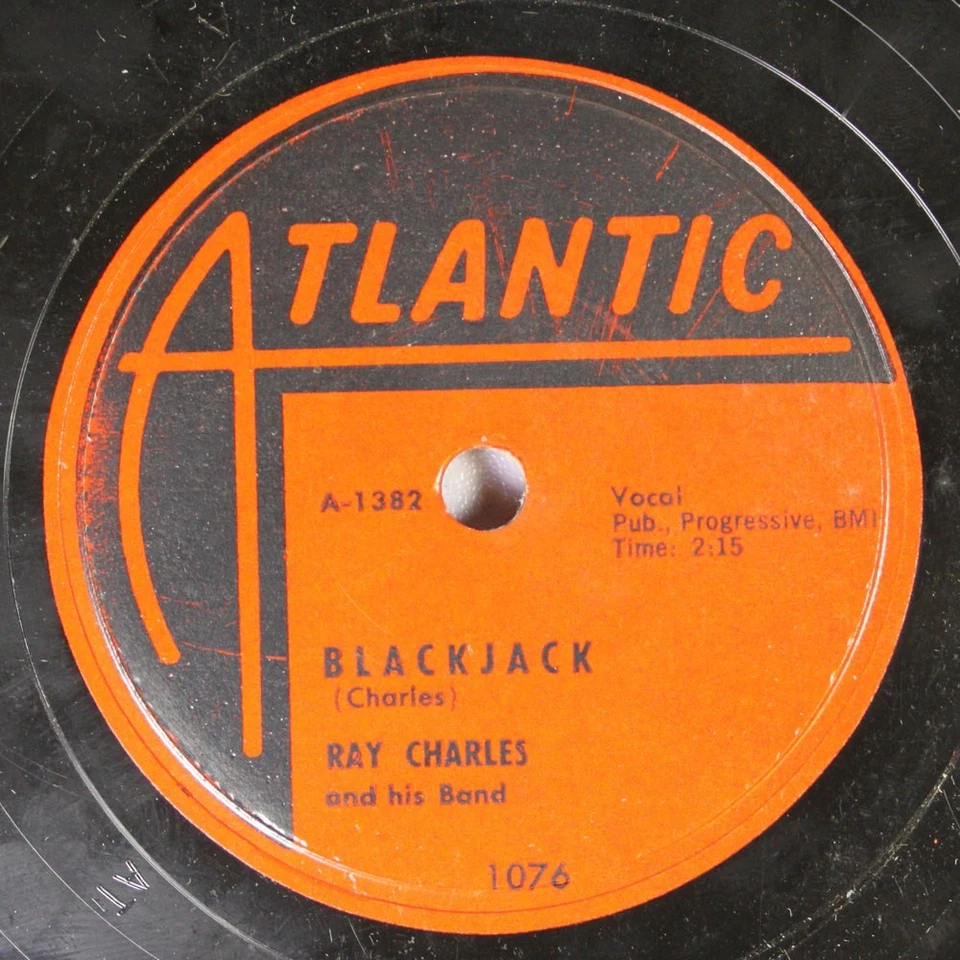 Hear! R&B 78 Ray Charles - Greenbacks / Blackjack On Atlantic - Image 2 of 2