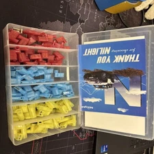 Pre-Owned Nilight 110pcs Nylon Flag Spade Female Disconnect Crimp Terminals Set