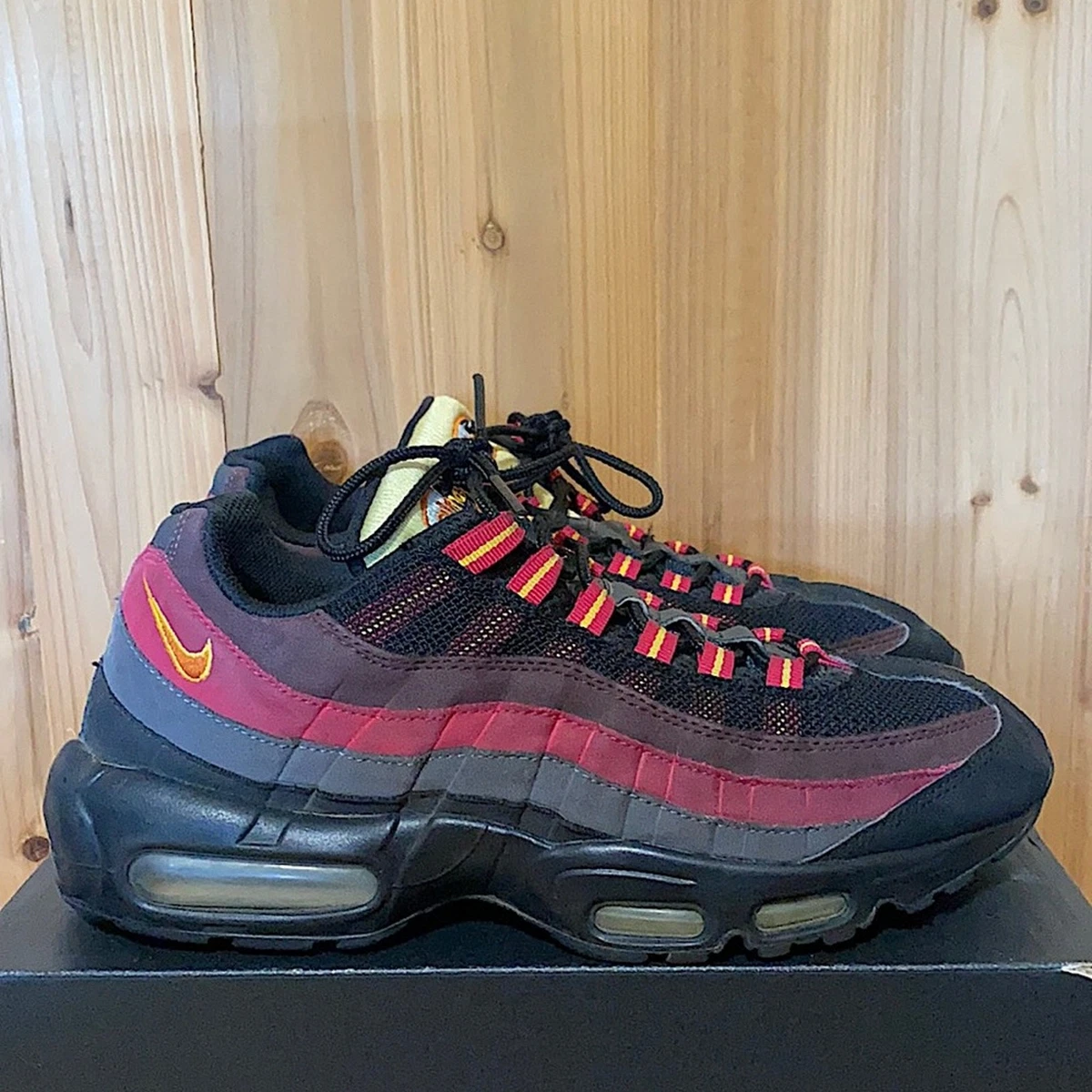 Nike Air Max 95 Black Laser Crimson | eBay