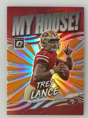 Trey Lance - San Francisco 49ers - My House! Red Holo - Optic 2021