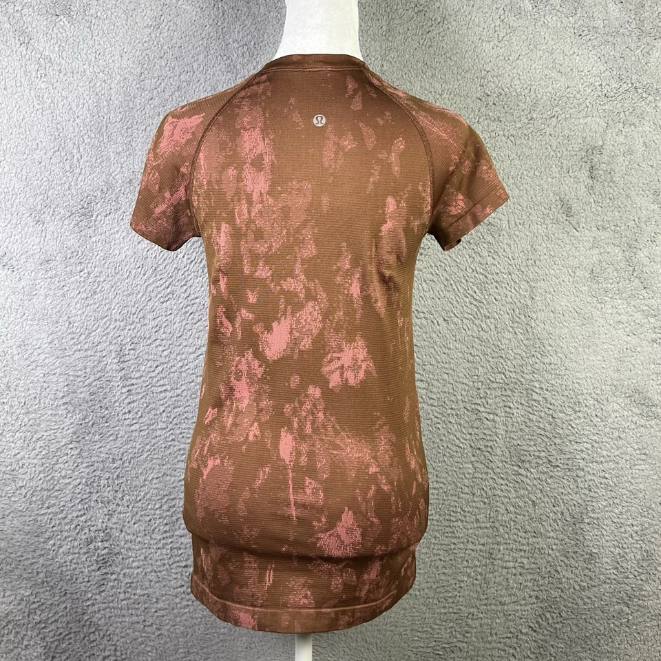 Lululemon Swiftly Tech Tee Shirt Womens 6 Brown Rose Athletic Running Yoga Gym - Image 3 of 4