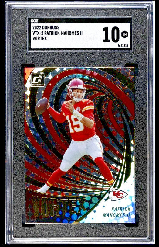 2022 Donruss Vortex Patrick Mahomes SGC 10 Gem Mint