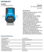 Intelligenter autonomer Stellantrieb EGO-M30 230V Anschluss M 30x1,5mm von Co...