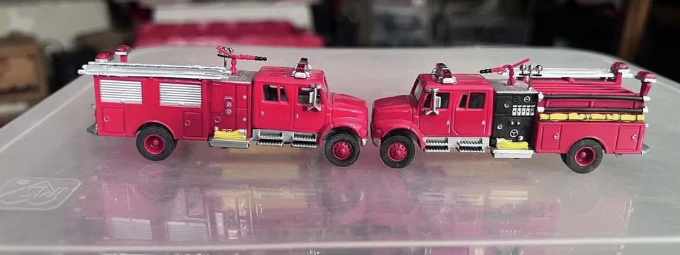 Boley 1/87 * Lot Of 17 * Fire Trucks (loose) - Image 4 of 4