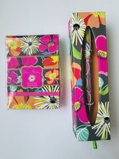Vera Bradley Ball Point Pen  Pocket Papers Set Jazzy Blooms Retired New in Box