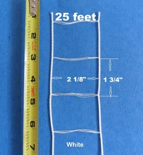 25 Feet White Ladder String Tape For 2 Inch Wood Faux Vinyl Aluminum Blinds