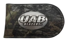 UAB Blazers Genuine Leather Money Clip-Camo by Enmon-New in Tin