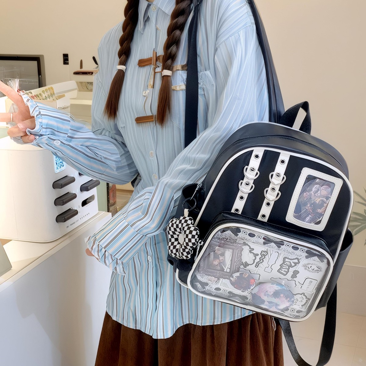 Ita Bag Backpack for Girls with Pin Display Insert - Y2K  display picture 3