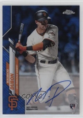 2020 Topps Chrome Rookie Blue Wave Refractor 138/150 Mauricio Dubon Auto RC 0e5i