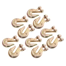 10 Pack G70 1/2" Clevis Grab Hooks Tow Chain Hook Flatbed Tie Down Truck Trailer