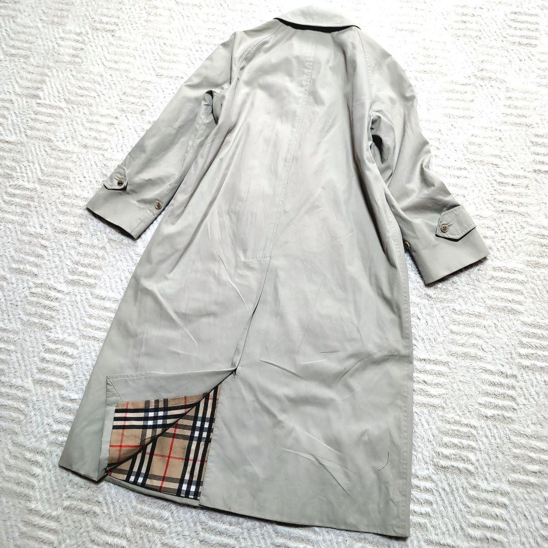 Burberry ivory trench coat with Nova check lining Vintage rare Men's From Japan thumbnail 19