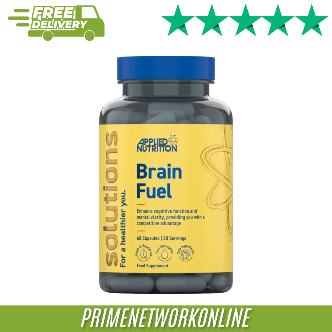 Applied Nutrition - Solutions - Brain Fuel - Capsules with Nootropics, Vitamins, & Panax Ginseng - Best Focus Booster - Enhances Mental Performance - (60 Capsules – 30 Servings) - Image 2
