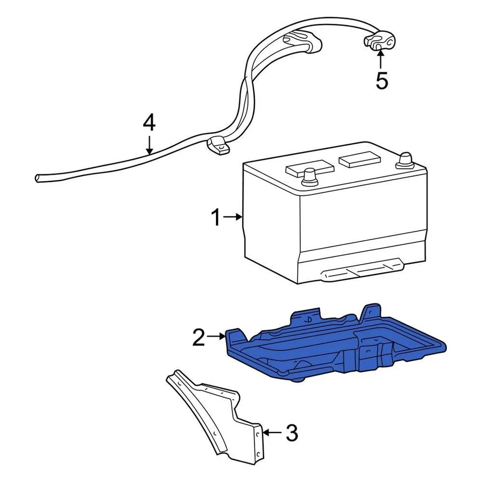 For Ford E-350 Super Duty 1999-2025 Ford 3C2Z10732A Battery Tray Foto 2 de 3
