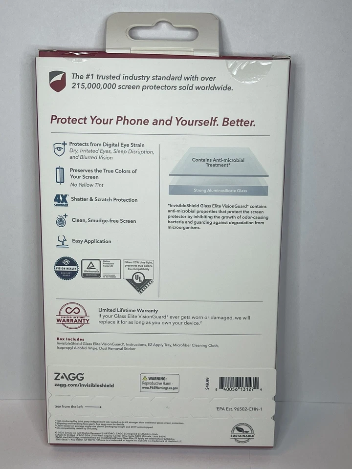 LOT OF 7 iPhone 12/12Pro/11/XR Shield Glass Elite VisionGuard Screen Protector - Image 3 of 4