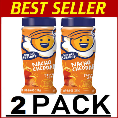 2 PACK - Kernel Season's Nacho Cheddar Popcorn Seasoning 8.5 oz (Total 17 oz)