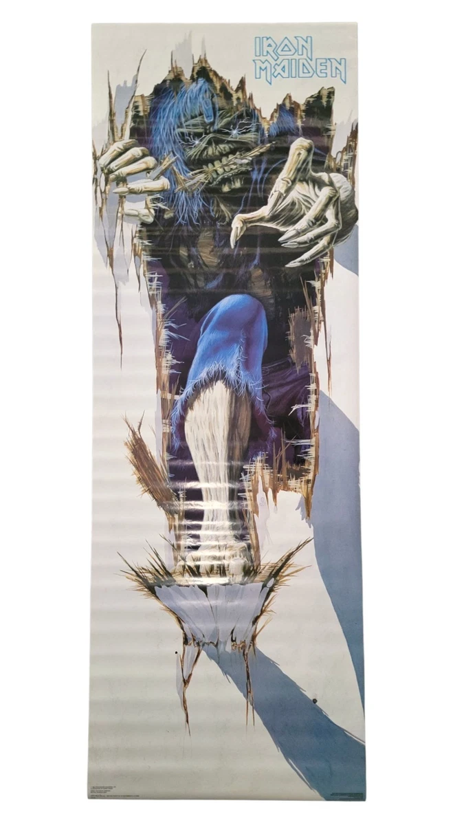 Iron Maiden Door Poster - Authentic Vintage ORIGINAL 1985 Print By