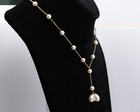 14k Dangle Pearls Necklace  14k Yellow Gold (#005) — photo 5