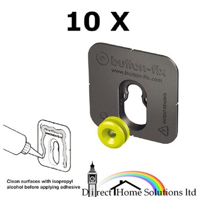 10x Button-Fix Verbindungsfittinge Typ 1 verklebt Komplettset glasgefüllt Nylon