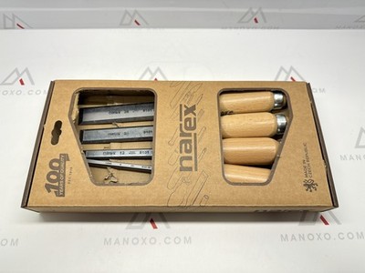 Narex Bevel Edge Chisel Set with Wooden Handles, Set of 4 pcs