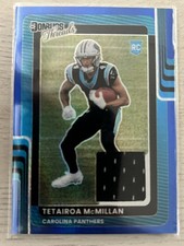 2025 Panini Donruss Optic - Donruss Threads Tetairoa McMillan #DTBH-TMN Blue...