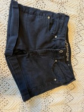 American Eagle Women s Size 6 Black Denim Sho...
