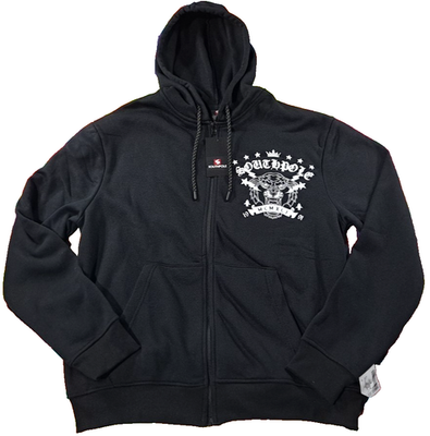 Southpole Hoodie Black Gothic Tiger 1991 Logo y2k puffy Men's