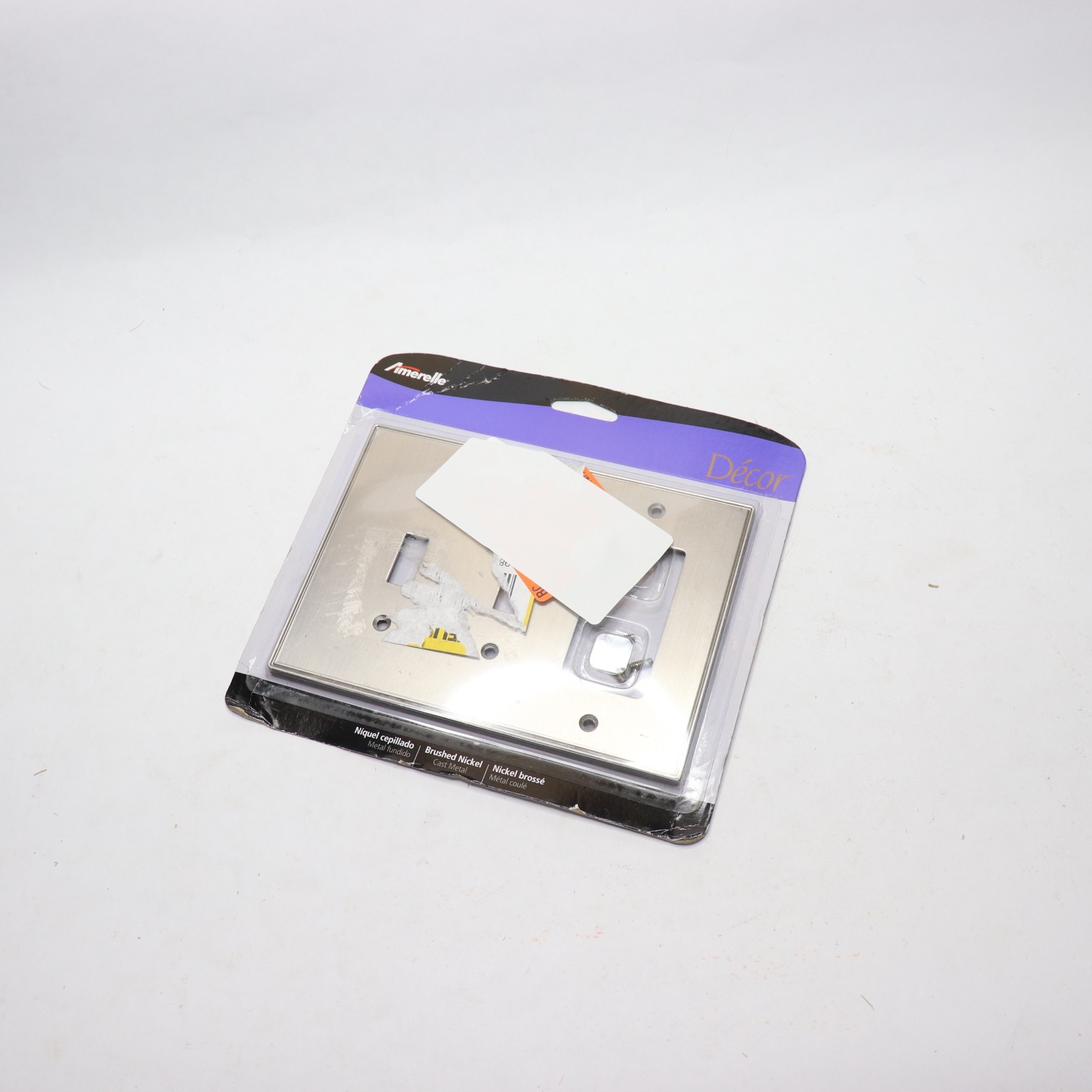 Amerelle Ansley 3 Gang 2-Toggle and 1-Rocker Metal Wall Plat