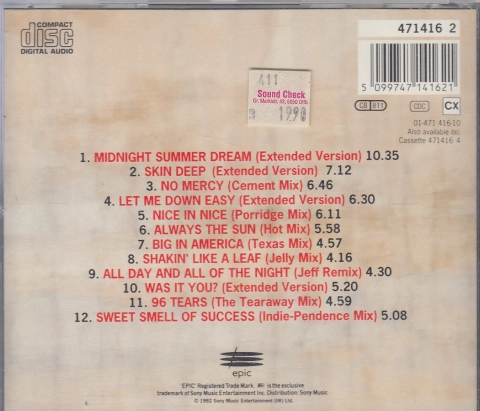 THE STRANGLERS "All Twelve Inches" Best of CD - Bild 2 von 2