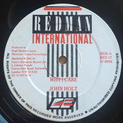 John Holt / Cultural Roots - Why I Care / Sweet Reggae Music (12'') (Near Mint (N