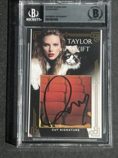 Taylor Swift Signed Custom Trading Card Cut BGS BAS Beckett AUTO