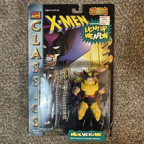 Vintage 1996 Marvel Comics Classics X-Men Light Up Weapon Wolverine Toy Biz New