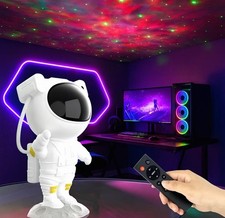Astronaut Star Projector Galaxy Space Projector Night Light, 360 Degree Rotation