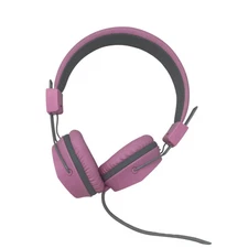 JLab JBuddies Kids Headphones - Pink/ Gray Wired Plug in Headphones Jack