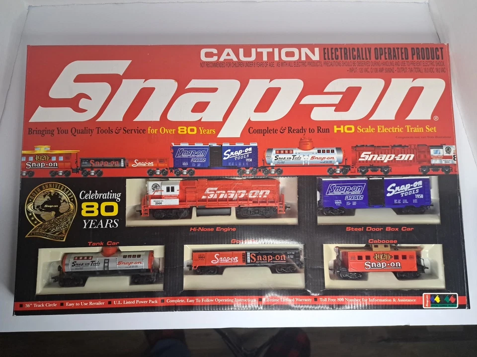 Snap-On Tools Train Set HO Scale 80th Anniversary W/Box - Image 3 of 4