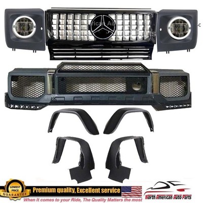 G63 Body Kit Conversion 4 Flare Bumper Bezels Grille Headlights 2019 Brabus