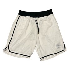 Men's White Essentials Mesh Shorts,