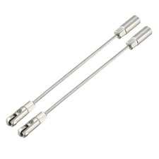 2PCS 140mm Fish Tape Leader Wire Cable Puller w Roller for 4mm Wire Puller