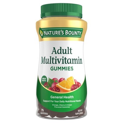 Nature's Bounty Adult Multivitamin Gummies, Vitamin 75 Count (Pack of 1)
