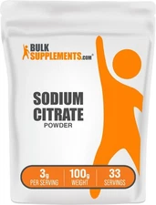 Food Grade Sodium Citrate Powder 3.5 Oz Mineral Supplement For Health Vitality