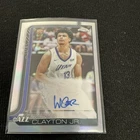 2025 Topps Walter Clayton Jr. Chrome Rookie Autographs (Raw)