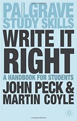 Write It Right : A Handbook for Students Paperback Martin, Peck,