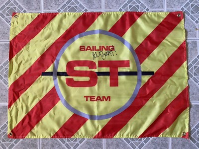 #ad Lil Yachty Signed Autograph Sailing Team Flag Striped Boat Rapper AUTHENTIC $34.95