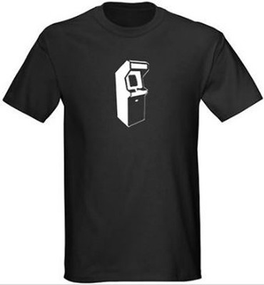 Vintage Arcade Video Game Cabinet T Shirt Black