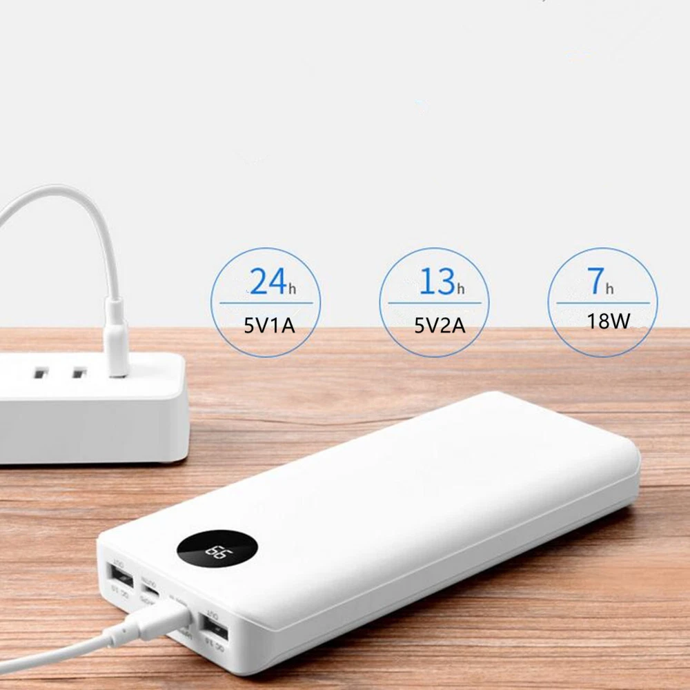 DIY 18650 Power Bank Case with Fast Charger Box, No Welding Required