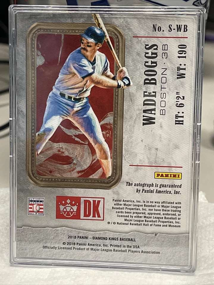 WADE BOGGS 2018 DIAMOND KINGS AUTOGRAPH  -RED SOX!!! - Image 2 of 2