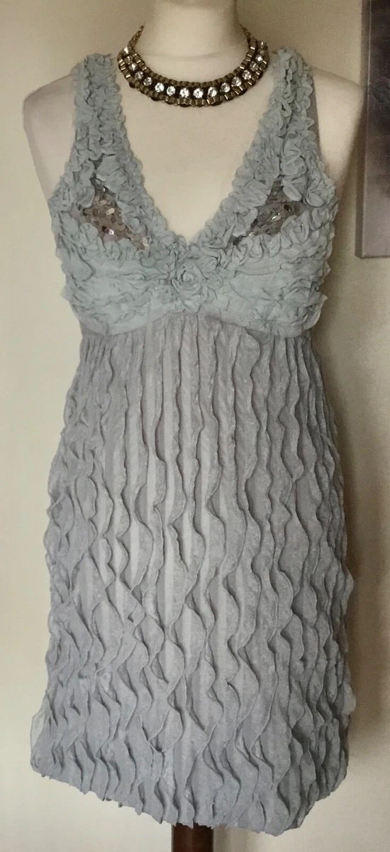 Light grey cheap mini dress