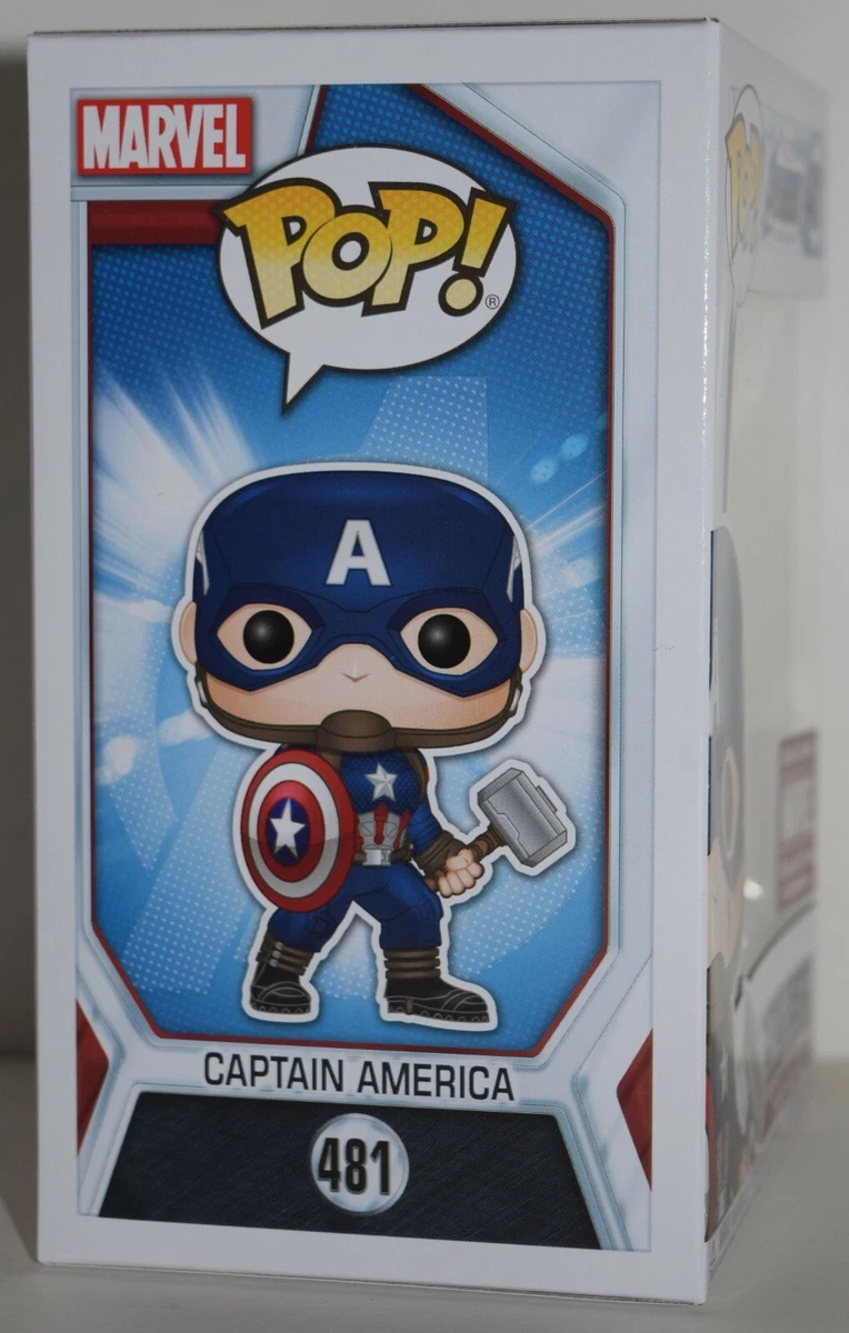 Figura Capitán América Funko POP Avengers Endgame Marvel con Mjolnir -  TooGEEK