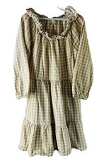 J. Crew Womens 10 Seer Suckered Ruffleneck Mini Milk Miad Dress BP802