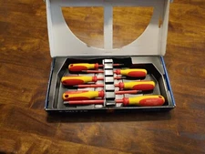 WITTE MaxxPro VDE INSULATED 7-pcs SLOTTEDPHILLIPS Screwdriver SET 1000V GERMANY